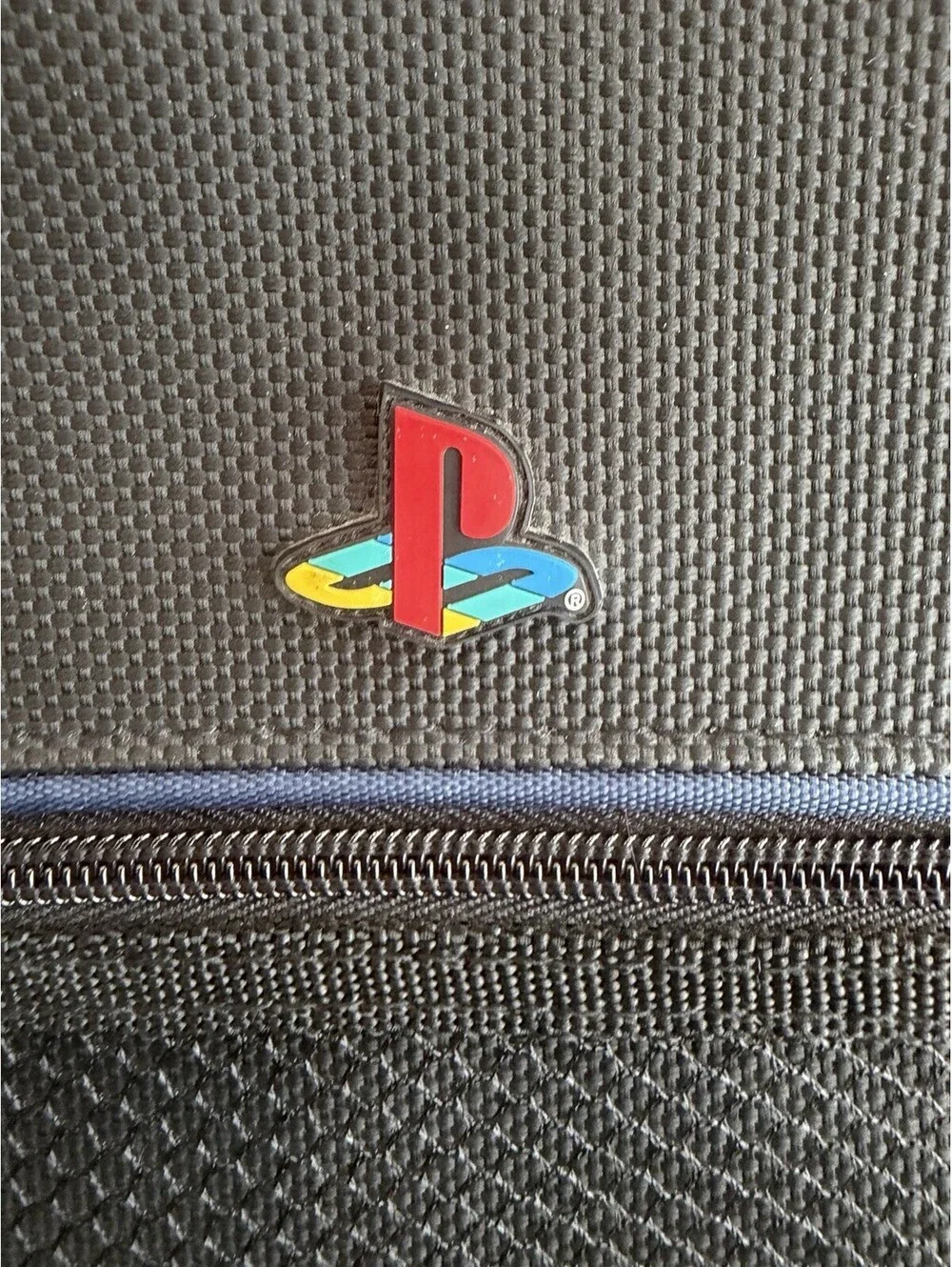 Vtg Sony PlayStation Messenger Travel Bag Carry Case PS1 PS2 Strap Black EUC